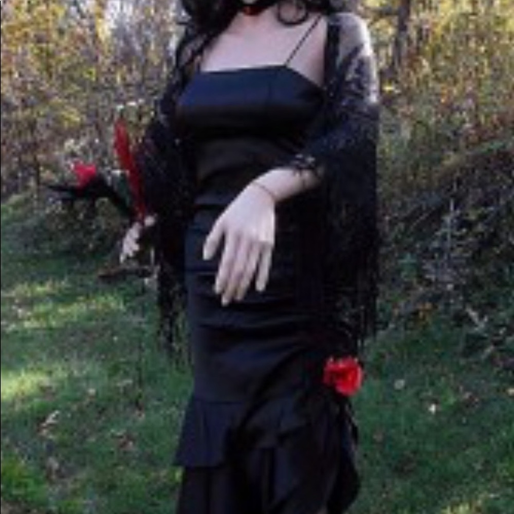Vampiress Wedding Dress and accessories. Size XS - Picture 4 of 8